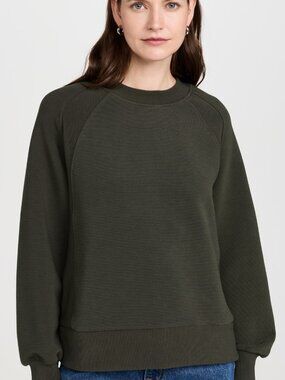 Varley Goulding Sweatshirt in Dark Resin Green